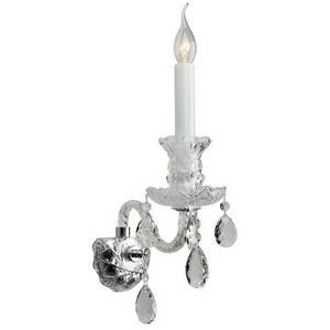 Изображение товара Бра Aployt Ketrin APL.812.01.01 в виде свечи с подвесками