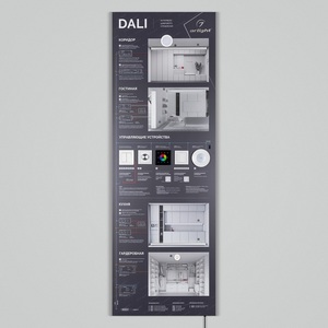 Изображение товара Стенд Управления DALI-1760х600mm-V1 (DB 3мм, пленка, лого) (Arlight) 000994(2)