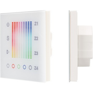 Изображение товара Панель Sens SR-2831AC-RF-IN White (220V,RGB,4зоны) (Arlight, IP20 Пластик, 3 года) 018202