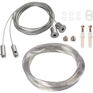 Изображение товара Подвес токопроводящий ARL-2x2m Set SILVER (Pad 9x2mm, 2x18AWG) (Arlight, провод 2x0.75) 019391(1)