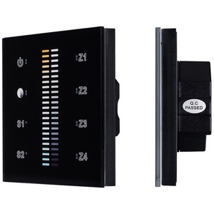Изображение товара Панель Sens SR-2830B-AC-RF-IN Black (220V,MIX+DIM,4зоны) (Arlight, IP20 Пластик, 3 года) 021062