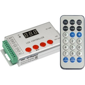 Изображение товара Контроллер HX-802SE-2 (6144 pix, 5-24V, SD-карта, ПДУ) (Arlight) 022992
