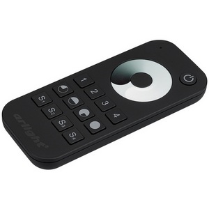 Изображение товара Пульт SMART-R24-DIM Black (4 зоны, 2.4G) (Arlight, IP20 Пластик, 5 лет) 023475