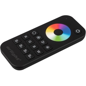 Изображение товара Пульт SMART-R28-RGBW Black (1 зона, 2.4G) (Arlight, IP20 Пластик, 5 лет) 023479