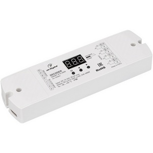 Изображение товара Декодер SMART-K16-DMX (12-24V, 4x5A) (Arlight, IP20 Пластик, 5 лет) 023824