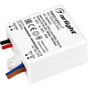 Изображение товара Блок питания ARJ-KE42350-MINI (15W, 350mA, PFC) (Arlight, IP20 Пластик) 024903(1)