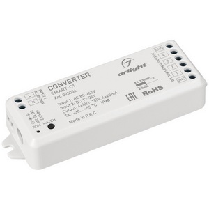 Изображение товара Конвертер SMART-C1 (12V, RF-0/1-10V, 2.4G) (Arlight, IP20 Пластик, 5 лет) 025036
