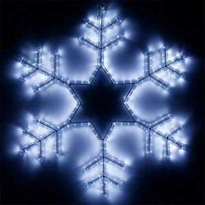 Изображение товара Световая фигура светодиодная ARD-SNOWFLAKE-M4-750x750-324LED White (230V, 18W) (Ardecoled, IP65) 025307
