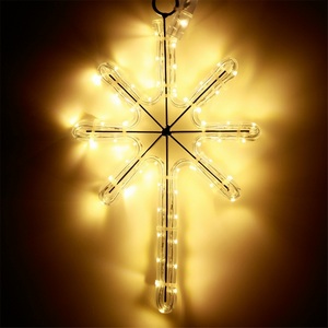 Изображение товара Световая фигура светодиодная снежинка ARD-STAR-M2-380x250-36LED Warm (230V, 2.5W) (Ardecoled, IP65) 025313