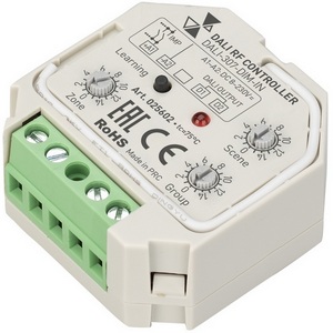 Изображение товара INTELLIGENT Конвертер RF-сигнала DALI-307-DIM-IN (DALI-BUS, RF, PUSH) (IARL, Пластик) 025602