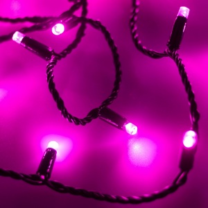 Изображение товара Светодиодная гирлянда ARD-STRING-CLASSIC-10000-BLACK-100LED-FLASH PINK (230V, 7W) (Ardecoled, IP65) 025807
