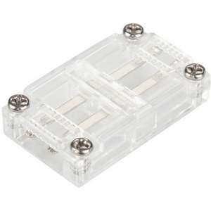 Изображение товара Коннектор прямой для ленты ARL-50000PV (15.5x6mm) прозрачный (Arlight, Пластик) 027067