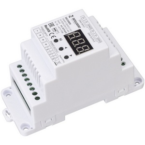 Изображение товара Декодер INTELLIGENT ARLIGHT SMART-DMX512-103-62-RDM-DIN (12-48V, 3x6A) (IARL, IP20 Пластик) 027126(1)