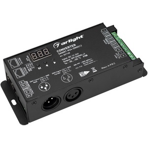 Изображение товара Конвертер SMART-K24-DMX512 (12-24V, SPI, 2.4G) (Arlight, IP20 Металл, 5 лет) 027128