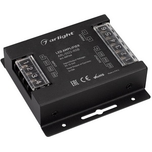 Изображение товара Усилитель ARL-5022-RGB (12-24V, 3x10A, 360-720W) (Arlight, IP20 Металл, 3 года) 027140