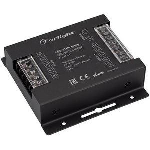 Изображение товара Усилитель ARL-5022-RGBW (12-24V, 4x8A, 384-768W) (Arlight, IP20 Металл, 3 года) 027141