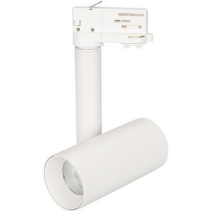 Изображение товара Трековый светильник LED трехфазный 220V SP-POLO-TRACK-PIPE-R65-8W Day4000 (WH-WH, 40 deg) (IP20 Металл) Arlight 027486