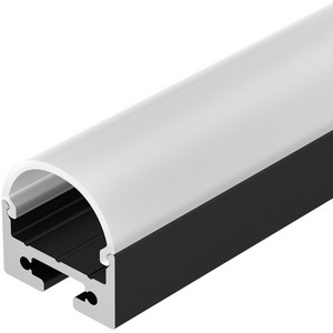 Изображение товара Профиль с экраном SL-LINE-2011M-2500 BLACK+OPAL ROUND (Arlight, Алюминий) 027992