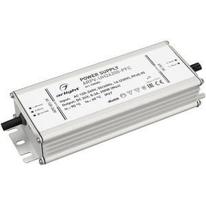 Изображение товара Блок питания ARPV-UH24200-PFC (24V, 8.3A, 200W) (Arlight, IP67 Металл) 028086