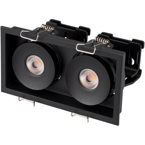 Изображение товара Светильник встраиваемый LED CL-SIMPLE-S148x80-2x9W Warm3000 (BK, 45 deg) (Arlight, IP20 Металл, 3 года) 028151