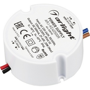 Изображение товара Блок питания ARJ-KE40500R (20W, 500mA, PFC) (Arlight, IP44 Пластик) 028192