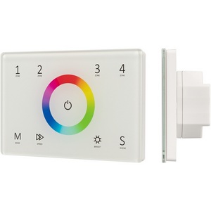 Изображение товара Панель Sens SMART-P83-RGB White (230V, 4 зоны, 2.4G) (Arlight, IP20 Пластик, 5 лет) 028402