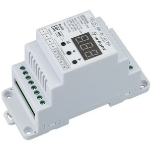 Изображение товара Декодер SMART-K36-DMX (12-24V, 4x5A, DIN) (Arlight, IP20 Пластик, 5 лет) 028409