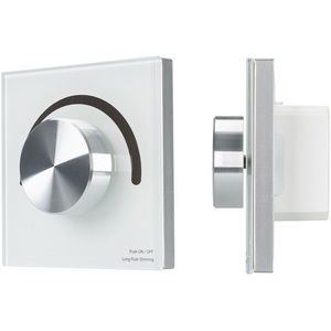 Изображение товара Панель SMART-P90-DIM-G-IN White (230V, Rotary, 2.4G) (Arlight, IP20 Пластик, 5 лет) 028424