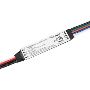 Изображение товара Контроллер SMART-K48-RGBW-PUSH-SUF (12-24V, 4x1A, 2.4G) (Arlight, Пластик) 028442
