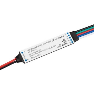 Изображение товара Контроллер SMART-K49-RGBW (12-24V, 4x1A, 2.4G) (Arlight, IP20 Пластик, 5 лет) 028443