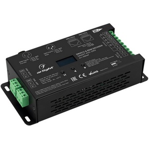 Изображение товара Декодер SMART-K55-DMX (12-24V, 5x6A, XLR3) (Arlight, Металл) 028449