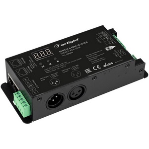 Изображение товара Декодер SMART-K56-DMX (230V, 3x1.5A, XLR3, 2.4G) (Arlight, IP20 Металл, 5 лет) 028450