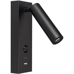 Изображение товара Спот SP-BED-CHARGE-S60x125-3W Warm3000 (BK, 20 deg, 230V, USB-A, USB-C) (Arlight, IP20 Металл, 3 года) 029629(1)