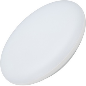 Изображение товара Потолочный светильник LED круглый CL-FRISBEE-DIM-R380-25W Day4000-MIX (WH, 180 deg, 230V) (Arlight, IP54 Пластик) 030112