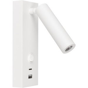 Изображение товара Спот SP-BED-CHARGE-S60x125-3W Warm3000 (WH, 20 deg, 230V, USB-A, USB-C) (Arlight, IP20 Металл, 3 года) 031394(1)
