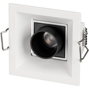 Изображение товара Потолочный светильник точечный встраиваемые ip20 LED MS-ORIENT-BUILT-TURN-TC-S67x67-3W Warm3000 (WH-BK, 30 deg, 230V) (Arlight, IP20 Металл) 031927