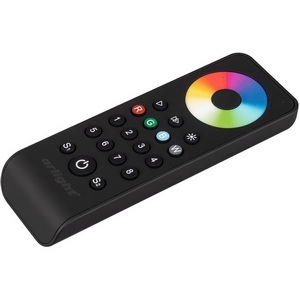 Изображение товара Пульт SMART-R43-RGBW Black (8 зон, 2.4G) (Arlight, IP20 Пластик, 5 лет) 031953