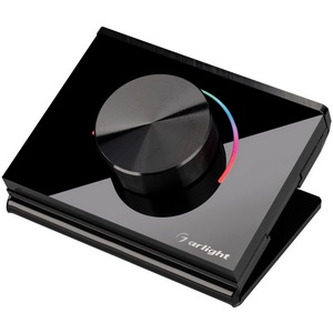 Изображение товара Панель Rotary SMART-P100-RGB Black (3V, 2.4G) (Arlight, IP20 Пластик, 5 лет) 031957