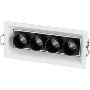 Изображение товара Светильник линейный встраиваемый LED MS-ORIENT-BUILT-TURN-TC-S67x150-10W Day4000 (WH-BK, 30 deg, 230V) (Arlight, IP20 Металл, 5 лет) 032229