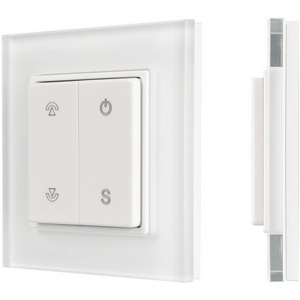 Изображение товара Панель SMART-P47-DIM-G-SUF (3V, 1 зона, Knob, 2.4G) (Arlight, Стекло) 032983