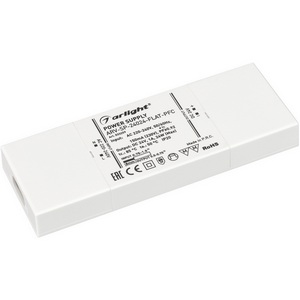 Изображение товара Блок питания ARV-SP-24024-FLAT-PFC (24V, 1A, 24W) (Arlight, IP20 Пластик) 033259