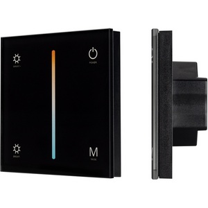 Изображение товара Панель SMART-P21-MIX-G-IN Black (12-24V, 4x3A, Sens, 2.4G) (Arlight, IP20 Пластик, 5 лет) 033765