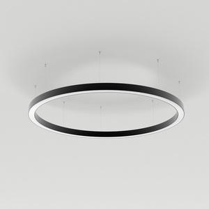 Изображение товара Подвесной линейный светильник LED SP-LINE-HANG-ARC-O3535-D800-65W Warm3000 (BLACK, 230V) (Arlight, Металл) 034004(1)