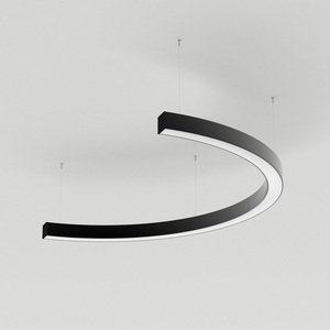 Изображение товара Подвесной линейный светильник LED SP-LINE-HANG-ARC-C3535-D800-34W Day4000 (BLACK, 230V) (Arlight, Металл) 034015(1)