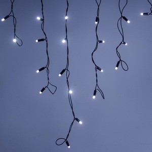 Изображение товара Светодиодная гирлянда ARD-EDGE-CLASSIC-2400x600-BLACK-88LED-MILK-FLASH White (230V, 6W) (Ardecoled, IP65) 034125