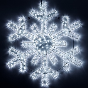 Изображение товара Световая фигура светодиодная ARD-SNOWFLAKE-M11-1250x1200-604LED White (230V, 36.5W) (Ardecoled, IP65) 034260