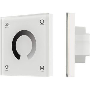 Изображение товара Панель SMART-P4-DIM-G-IN White (12-24V, 4x3A, Sens, 2.4G) (Arlight, IP20 Пластик, 5 лет) 034774