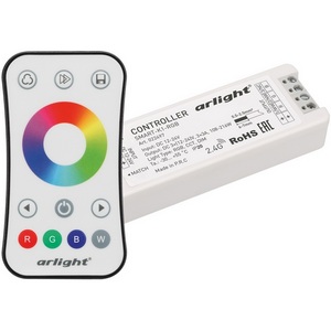 Изображение товара Контроллер SMART-RGB-SET-RING (12-24V, 3x3A, ПДУ 2.4G) (Arlight, IP20 Пластик, 5 лет) 034807