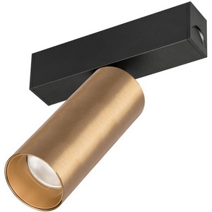 Изображение товара Трековый светильник магнитный LED MAG-SPOT-25-R90-9W Warm3000 (BK-GD, 30 deg, 24V) (Arlight, IP20 Металл) 035001(1)