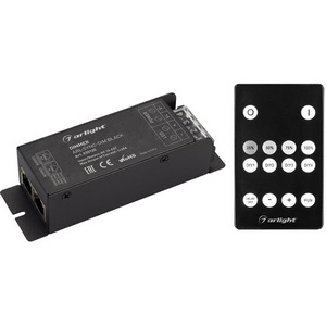 Изображение товара Диммер ARL-SYNC-DIM Black (12-24V, 1x25A, ПДУ 14кн, RF, RJ45) (Arlight, IP20 Металл, 3 года) 035135